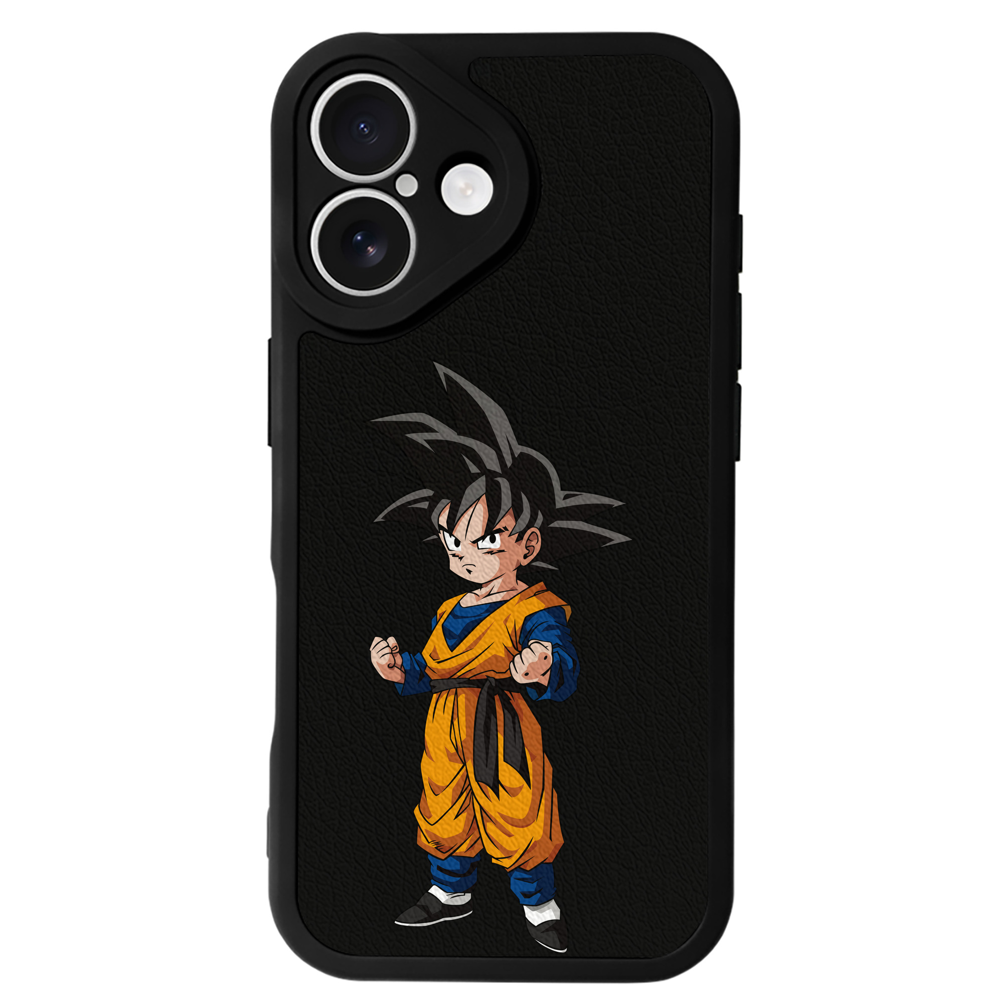 （画像用） ドラゴンボール 孫悟空（そん ごくう）Son Goku カカロット DRAGON BALL Kakarotto 【iPhone 16シリーズ対応】シリコンスマホケース（レザー調） 材質：シリコン